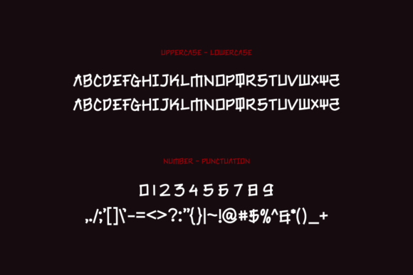 Japan Metrix Font PNG with transparent background - Preview 3