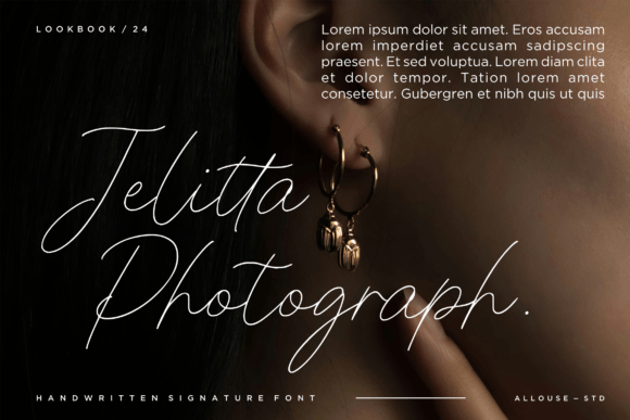 Jemaritta Signature Font PNG with transparent background - Preview 2