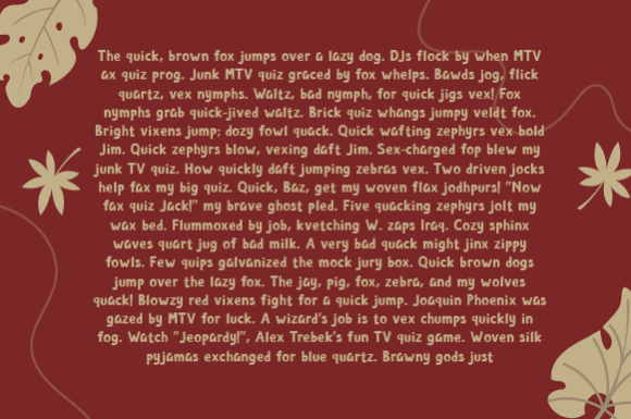 Kerumba Font font preview - 3
