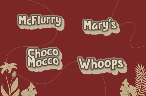 Kerumba Font font preview - 4
