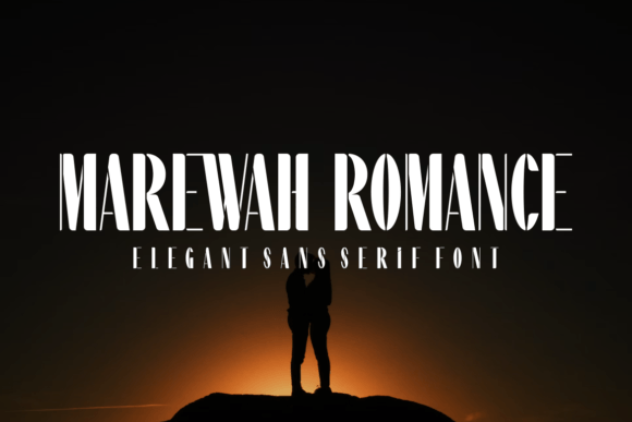 Marewah Romance Font PNG with transparent background - Preview 2