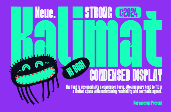 Neue Kalimat Font PNG with transparent background - Preview 1