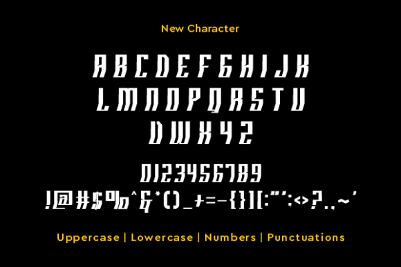 Noxturent Font PNG with transparent background - Preview 3