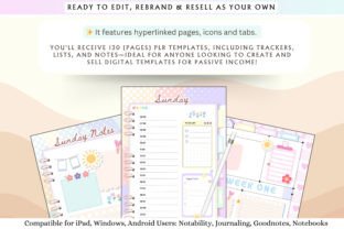 PLR Resell Cute Undated Digital Planner Graphic by Tas Creative Studio ...