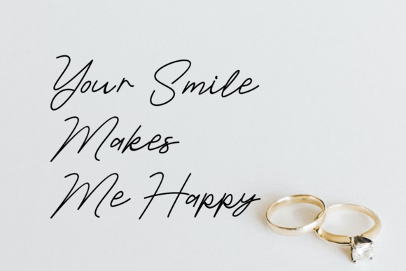 Smile at One Font PNG with transparent background - Preview 2