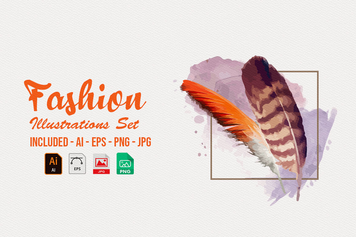 10 Feather Illustration Graphic by azdesign.p · Creative Fabrica