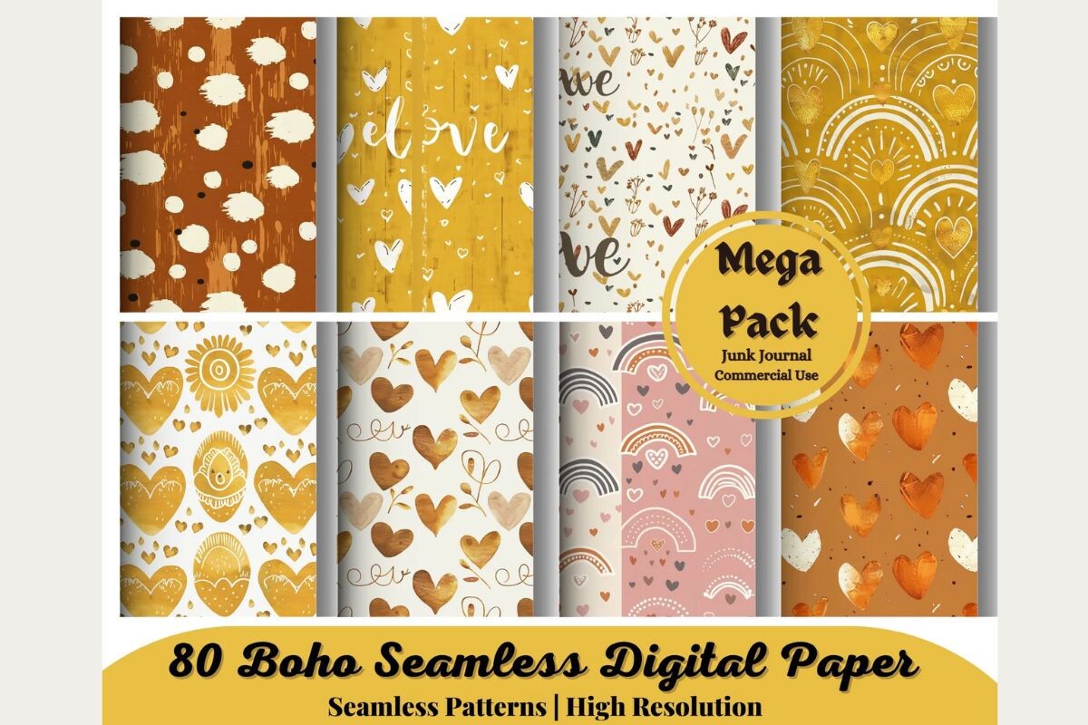 80 Boho Seamless Graphic by 99CentsCrafts · Creative Fabrica