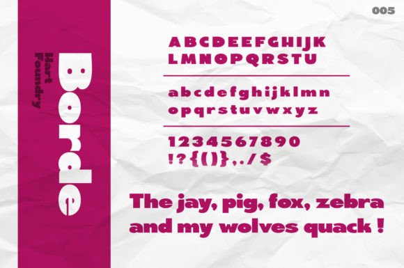 Borde Font - Preview 5