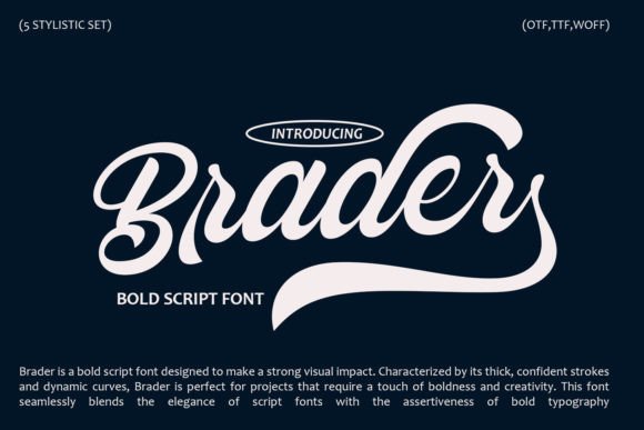 Brader Font - Preview 1