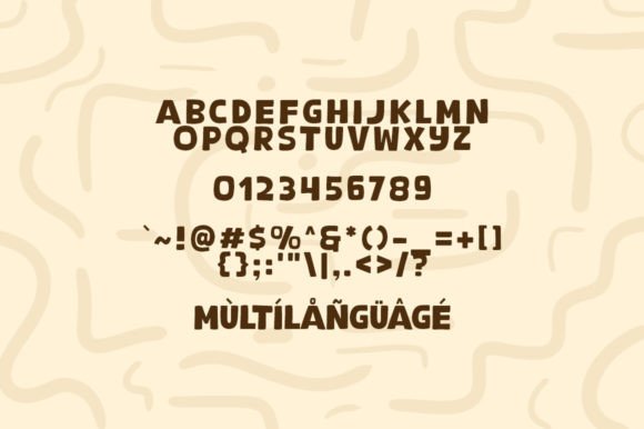 Brown Beige Font - Preview 3