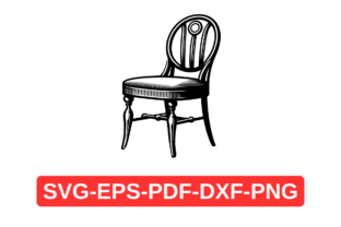 Simple Chair Svg Contemporary Chair SVG, Simple Line Art Graphic by Artful Assetsy ...