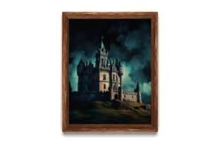 Creepy Castle Graphic by PrintYourArt · Creative Fabrica