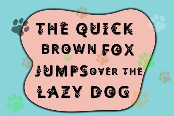 Dog Cat Font - Preview 1