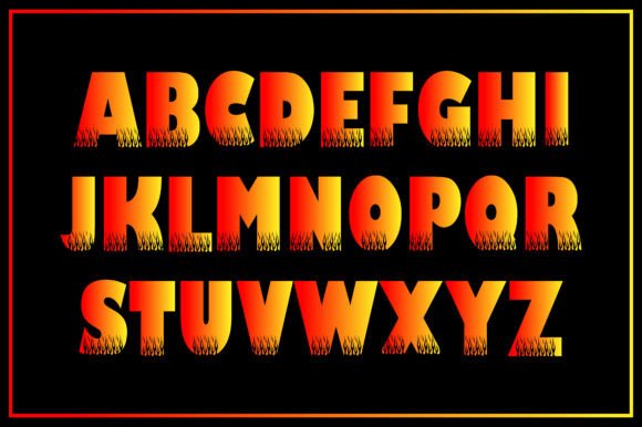 Flame Font - Preview 1