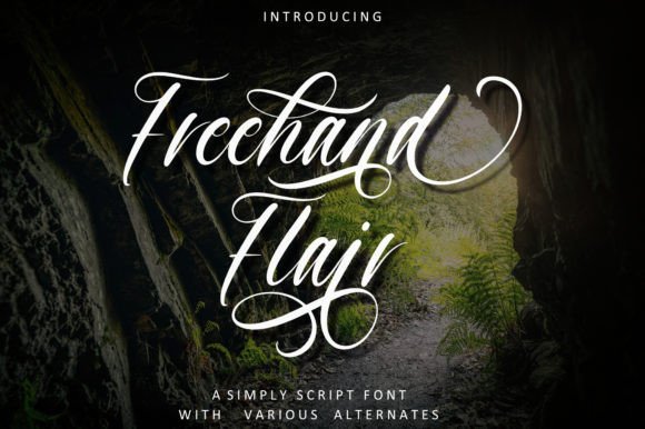 Freehand Flair Font - Preview 1
