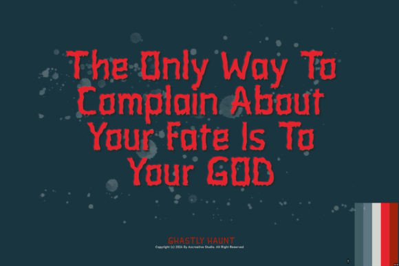 Ghastly Haunt Font - Preview 2