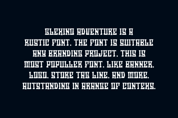 Glexino Adventure Font - Preview 3