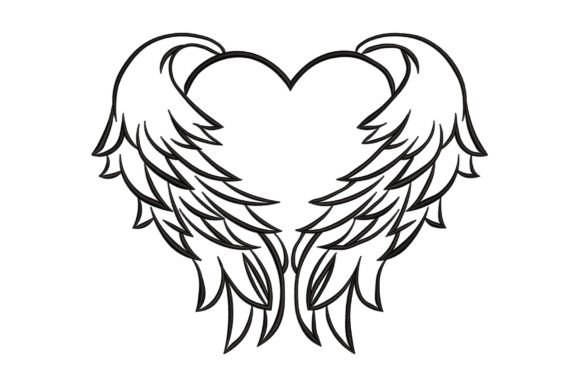 Heart with Angel Wings