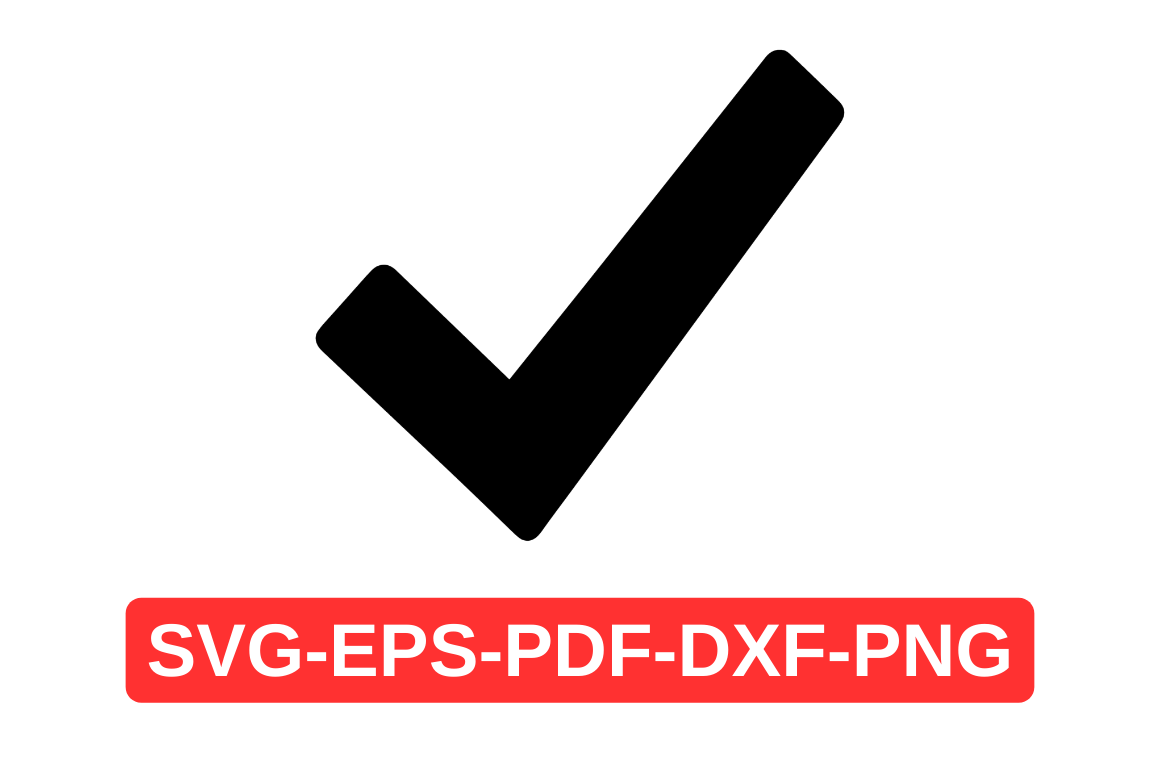 SVG Checkmark Instant Download, Tick Graphic by Artful Assetsy ...