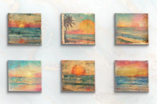 Vintage Summer Beach Junk Journal Papers Graphic by ArtCursor ...