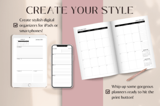 2025 6x9 Weekly Monthly Dated Planner Graphic by KDPTemplate Studio ...