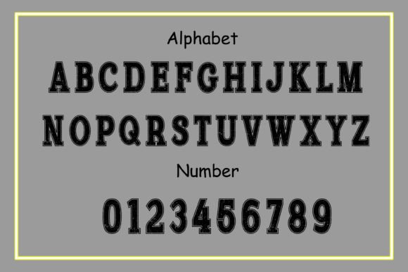 College Retro Grunge Font - Preview 2