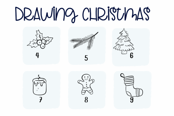 Drawing Christmas Font - Preview 3