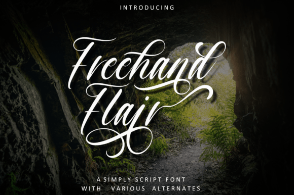 Freehand Flair Font - Preview 2