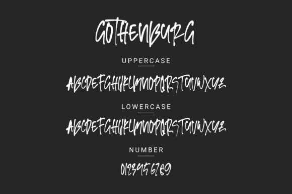 Gothenburg Font PNG with transparent background - Preview 2