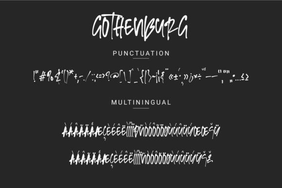 Gothenburg Font PNG with transparent background - Preview 3