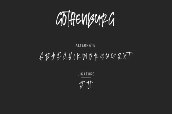 Gothenburg Font PNG with transparent background - Preview 4