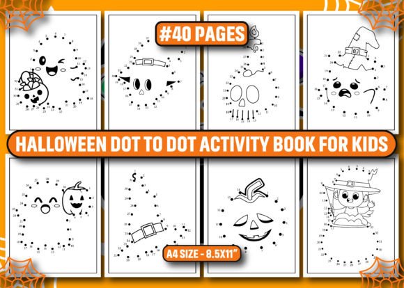 Halloween Dot to Dot Activity Book KDP