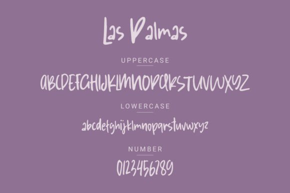 Las Palmas Font PNG with transparent background - Preview 2