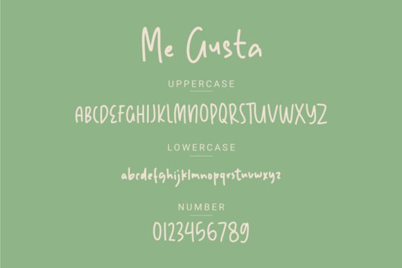 Me Gusta Font PNG with transparent background - Preview 2