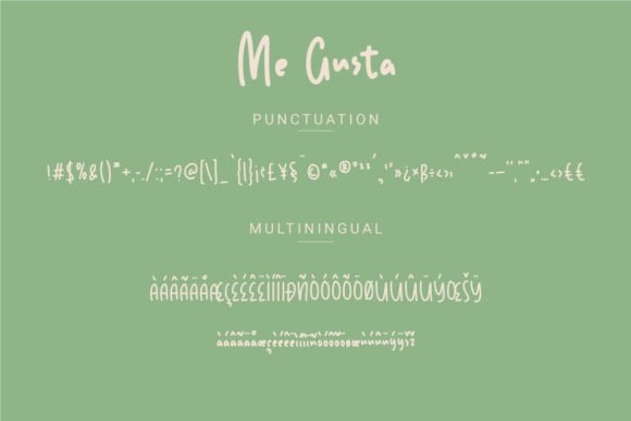 Me Gusta Font PNG with transparent background - Preview 3