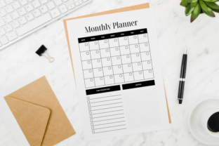 Monthly Planner Graphic by The Blog Creative · Creative Fabrica