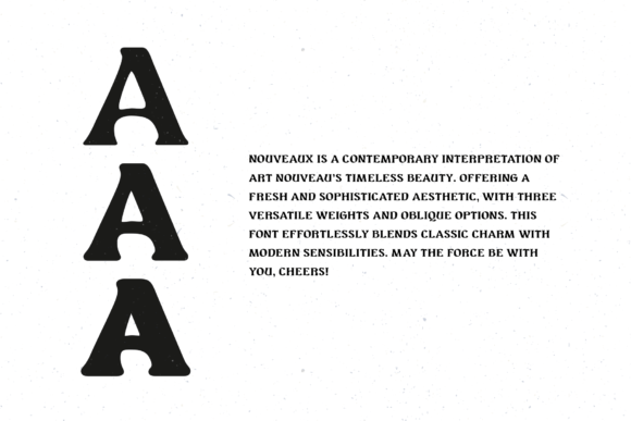 Nouveaux Font font preview - 1
