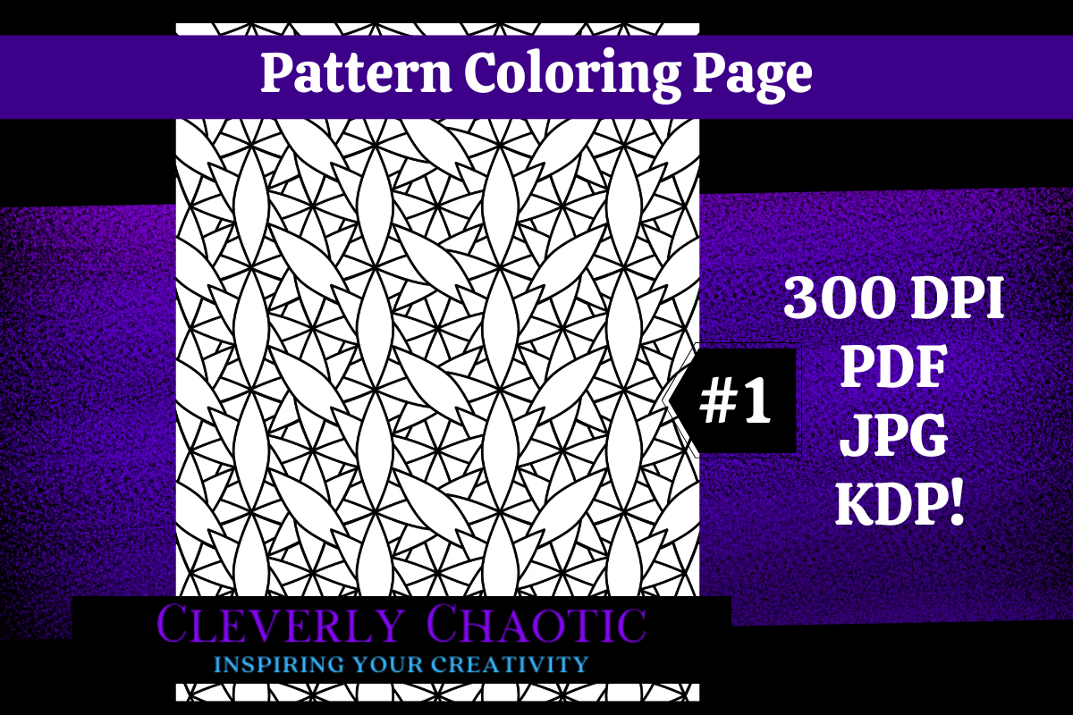Pattern Coloring Page Graphic by Cleverly Chaotic · Creative Fabrica