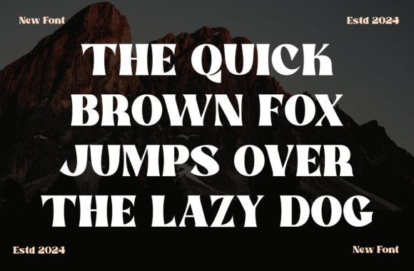 Recion Font font preview - 2