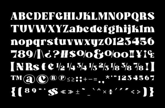 Recion Font font preview - 6