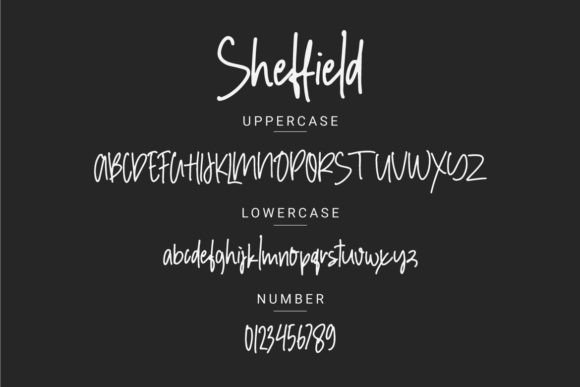 Sheffield Font font preview - 2