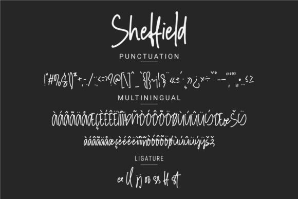 Sheffield Font font preview - 3