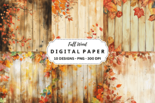 Watercolor Fall Wood Background Graphic by pcudesigns · Creative Fabrica