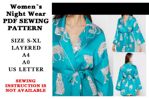 Women's Night Dress PDF Sewing Pattern