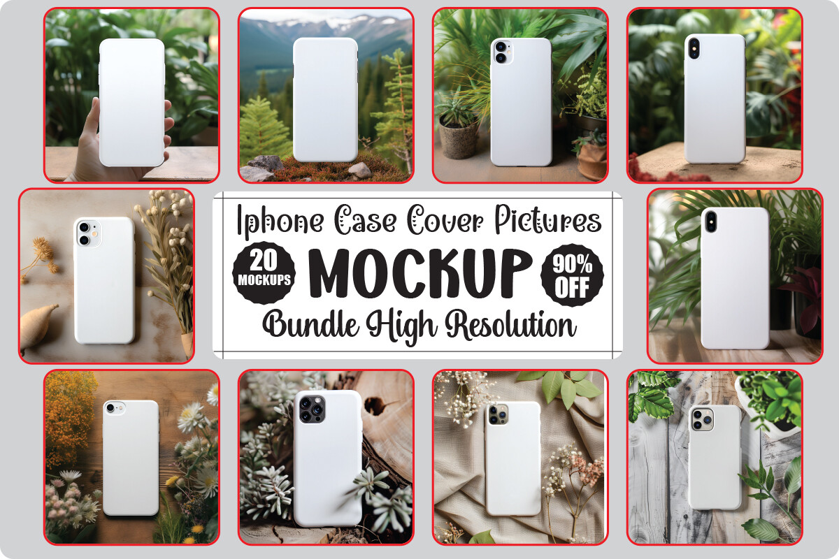 Phone Case Cover Mockups Bundle Graphic by MockupStory24 · Creative Fabrica