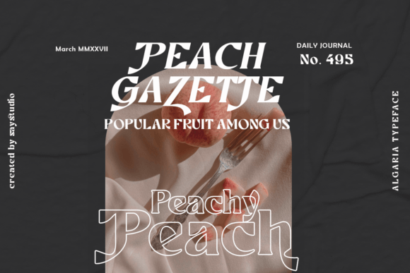 Algaria Font - Preview 2