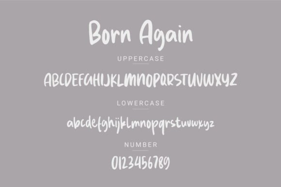 Born Again Font - Preview 1