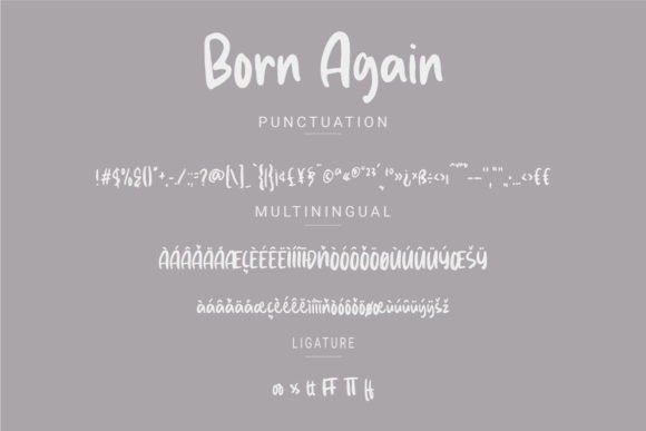 Born Again Font - Preview 2