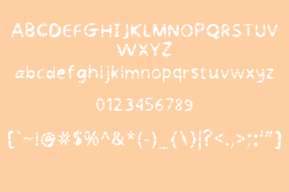 Broken Bits Font - Preview 2