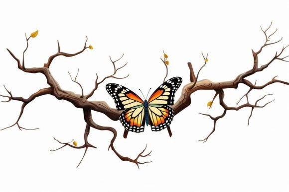 Butterfly Home Décor Butterfly Icon Illustration Artisanat Par Ranya Art Studio